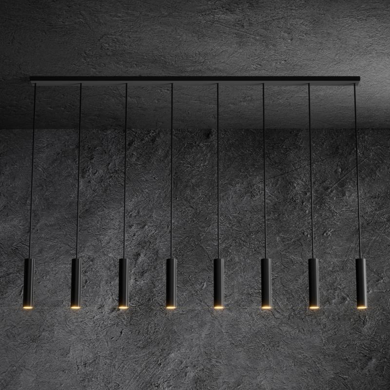 3151 - Salerno Pendelleuchte gerade 170cm - 8 Lichter 