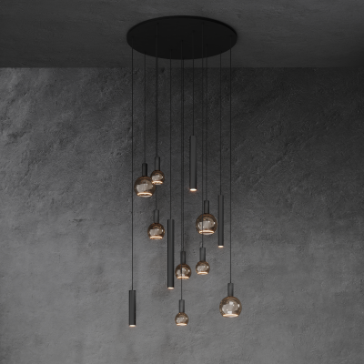 4345 - Riva Pendelleuchte rund Ø95 cm - 12 Lichter 
