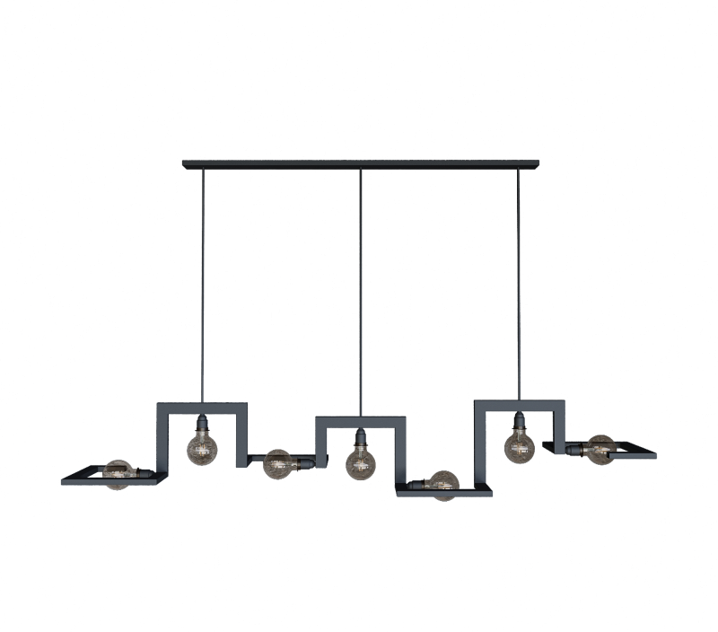 9525 - Tortona Pendelleuchte 7 Lichter 