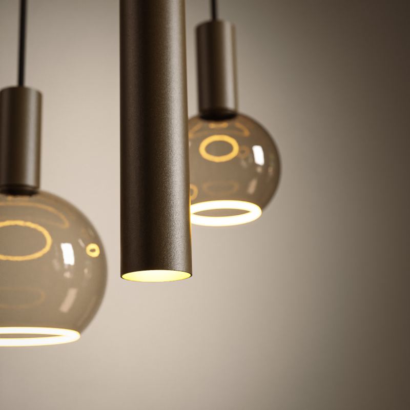 4320 - Riva Pendelleuchte gerade 170cm - 9 Lichter 
