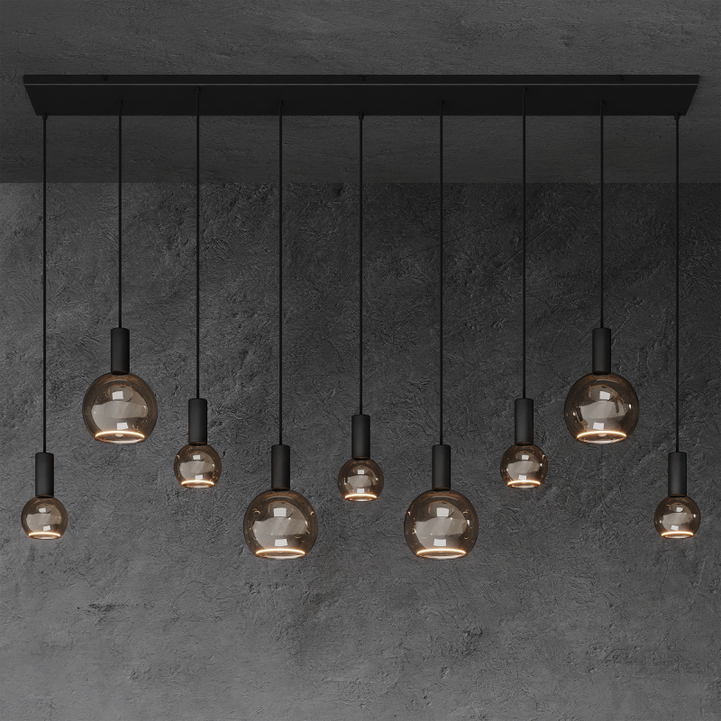 40074 - Segula 007 Pendelleuchte gerade 170cm - 9 Lichter 