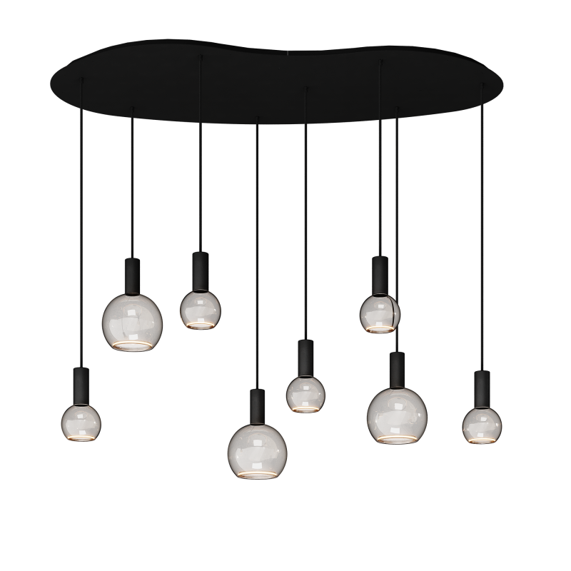 40080 - Segula 007 Pendelleuchte organisch 140cm - 8 Lichter 