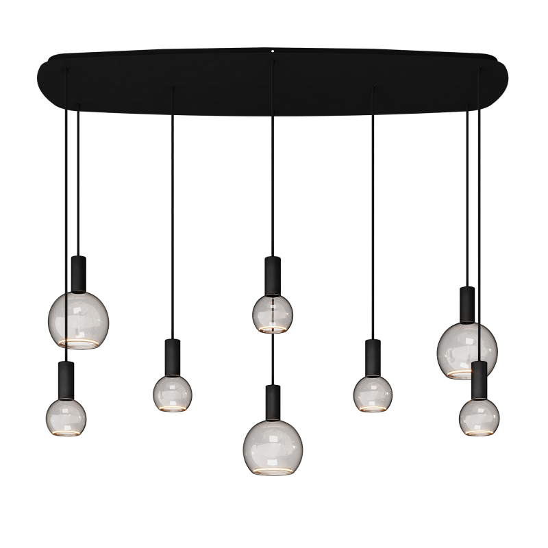 40085 - Segula 007 Pendelleuchte Dänisch Oval 145cm - 8 Lichter 