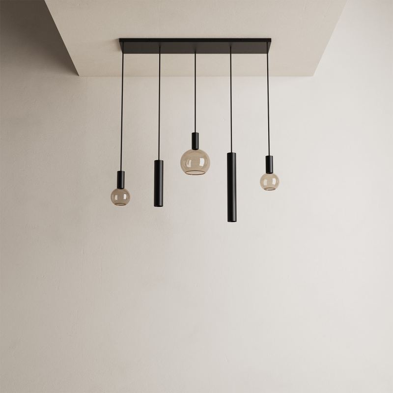 4302 - Riva Pendelleuchte gerade 100cm - 5 Lichter 