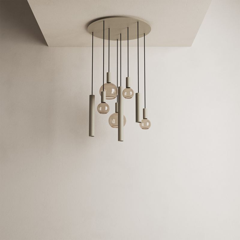 4335 - Riva Pendelleuchte rund Ø35 cm - 8 Lichter 