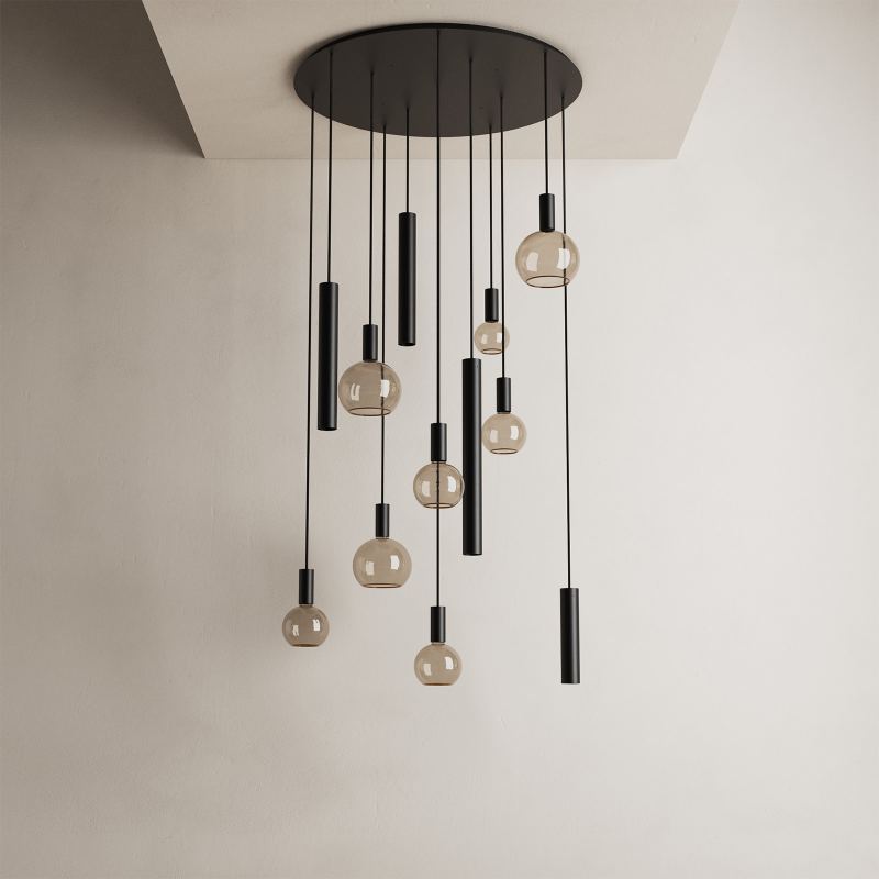 4345 - Riva Pendelleuchte rund Ø95 cm - 12 Lichter 