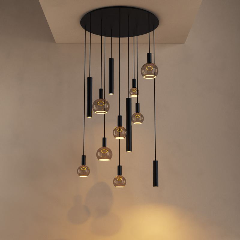 4345 - Riva Pendelleuchte rund Ø95 cm - 12 Lichter 