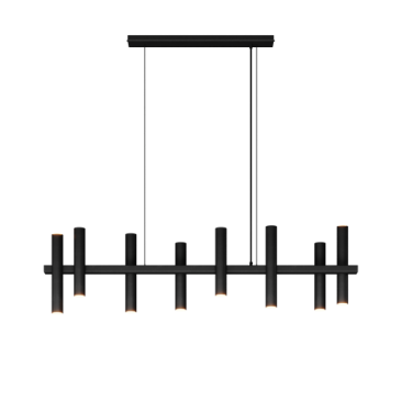 1300 - Stelvio Pendelleuchte 140cm - 8 Röhren - 10 Lichter 