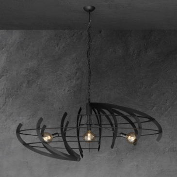 2408 - Terra Pendelleuchte oval 150cm