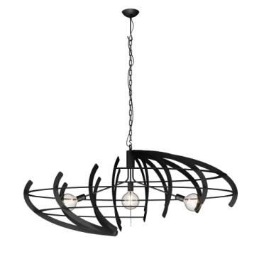 2408 - Terra Pendelleuchte oval 150cm