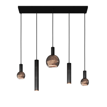 4302 - Riva Pendelleuchte gerade 100cm - 5 Lichter
