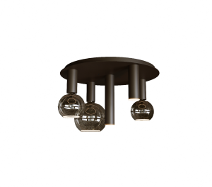 4360 - Riva Deckenleuchte rund Ø50 cm - 5 Lichter 