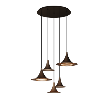 6720 - Arezzo Pendelleuchte rund Ø50cm - 5 Lichter