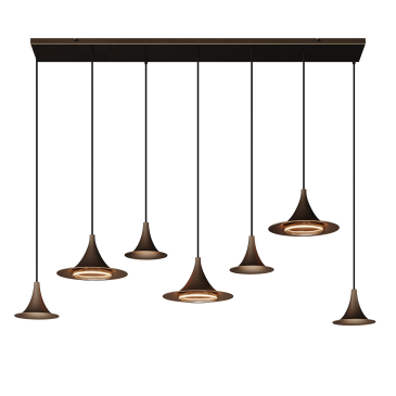 6730 - Arezzo Pendelleuchte gerade 145cm - 7 Lichter