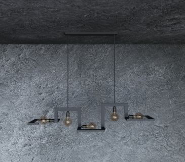 9510 - Tortona Pendelleuchte 5 Lichter