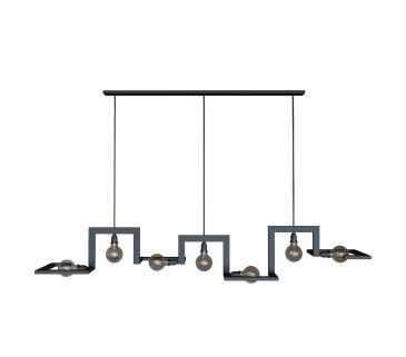 9525 - Tortona Pendelleuchte 7 Lichter