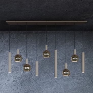 4325 - Riva Pendelleuchte gerade 170cm - 9 Lichter