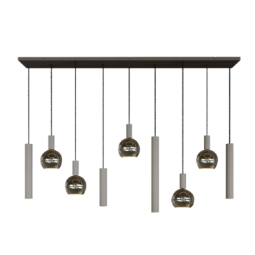 4325 - Riva Pendelleuchte gerade 170cm - 9 Lichter