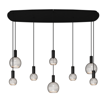 40085 - Segula 007 Pendelleuchte Dänisch Oval 145cm - 8 Lichter