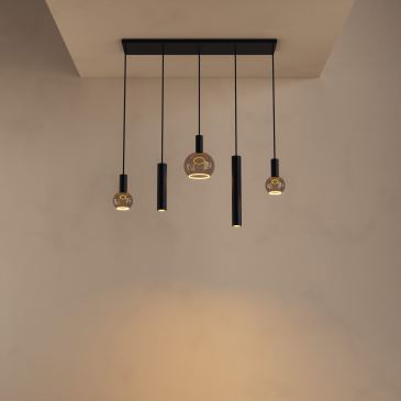 4302 - Riva Pendelleuchte gerade 100cm - 5 Lichter 