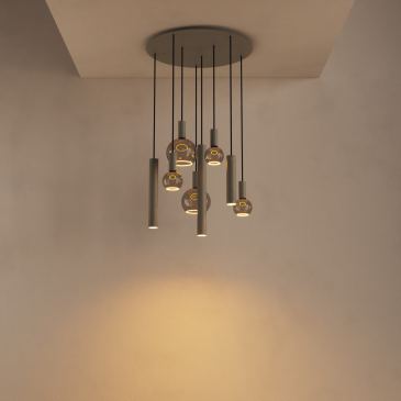 4335 - Riva Pendelleuchte rund Ø35 cm - 8 Lichter