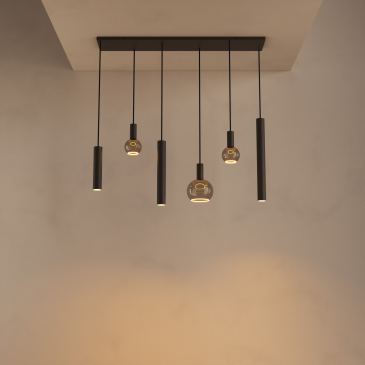 4370 - Riva Pendelleuchte gerade 120cm - 6 Lichter