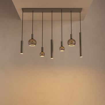 4380 - Riva Pendelleuchte gerade 145cm - 7 Lichter